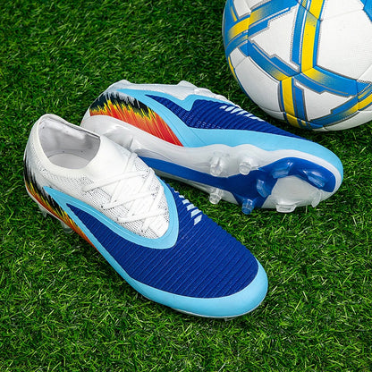 New Men Football Boots Shoes Match Training Soccer Shoes Non-Slip Cleats Long Spikes FG Ultralight Outdoor Sneaker Drop Shipping