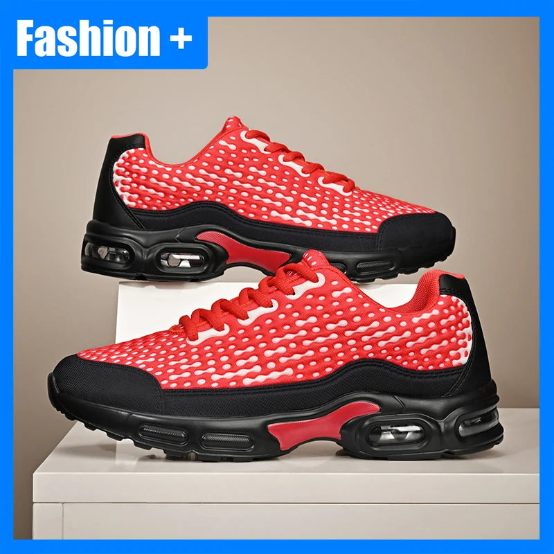 Scarpe sportive da uomo leggere con suola morbida ammortizzata, in mesh traspirante, alla moda, per giovani, corsa outdoor, fitness e allenamento