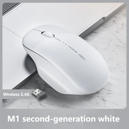 Inphic M1 Second-generation 2.4G Wireless Mouse Type-C Rechargeable Silent Office Mouse Ergonomics Battery Level Display