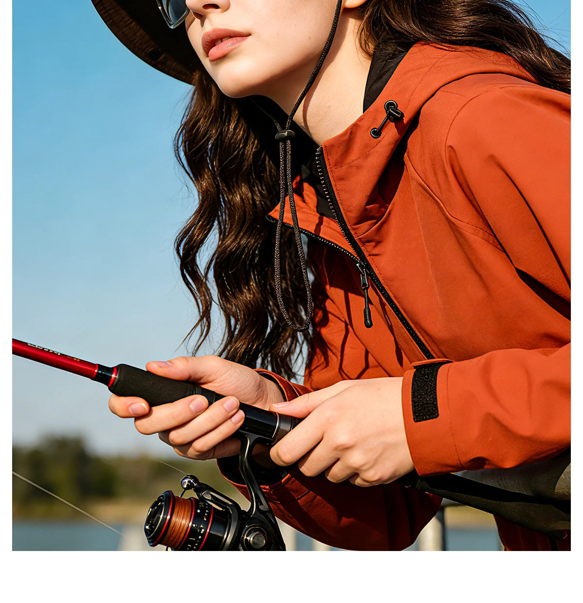 KAPVOE Outdoorní polarizované sluneční brýle na rybaření, pláž, oceán, moře, rybaření, cyklistiku, UV400, MTB, cyklistické, sportovní, turistické brýle