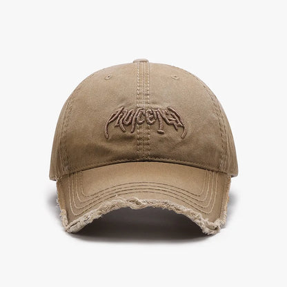 Casquette de baseball pour homme à broderie en 3D, en tissu souple, à bords irréguliers, style européen et américain, polyvalente et ajustable