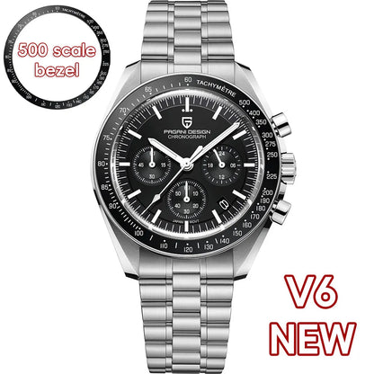 PAGANI DESIGN 2026 New Men's Watches Top Luxury Quartz Watch For Men Auto Date Speed Chronograph AR Sapphire Mirror Wrist watch