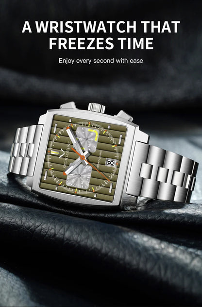 Men's Watches 2025 New Hot Luxury Quartz Wrist Watch Japan VK64 Chronograph Trendy Sport Waterproof