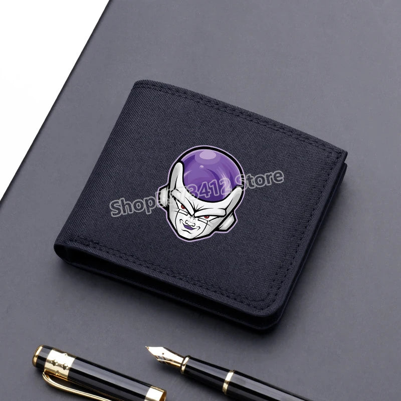 Dragons Ball Wallet Anime Goku Men Short Folding Purse Cartoon Card Holder Kids Coin Photo Case Fashion Pocketbook Birthday Gift