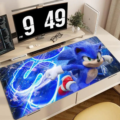 Anime Sonic The Hedgehog Mouse Mat Desk Mat With Pad Gaming Accessories Prime Gaming XXL Keyboard Pad Padding Mat
