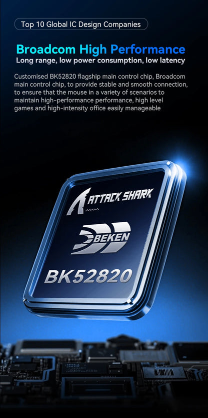 ATTACK SHARK X11 žaidimų pelė ir X11 SE belaidė pelė, 22000 DPI, PAW3311 jutiklis, BT/2.4G/laidinė, lengva 59g, 2000W paspaudimų