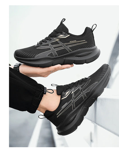 Men's Women EVA Sole Mesh Upper Breathable Running Shoes Soft Shock Absorbing Sports Shoes Unisex Sneakers Lightweight Footwear