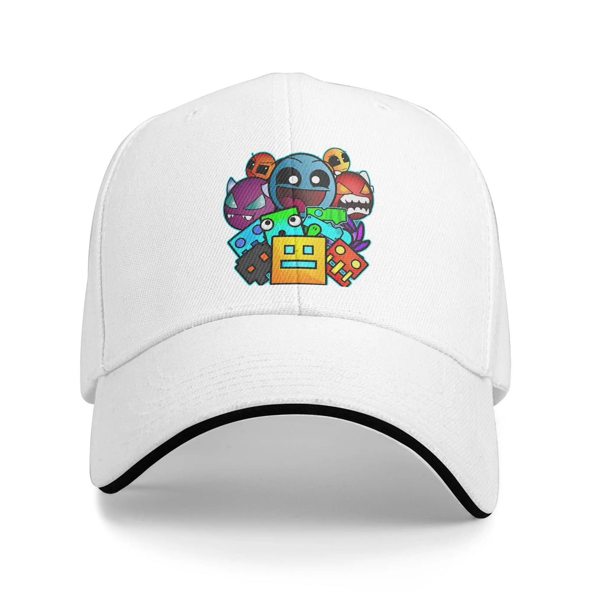 Casquette de baseball « Geometry Game Dash » décontractée, sans blocage, style « sandwich », pour hommes et femmes, respirante, adaptée aux activités sportives