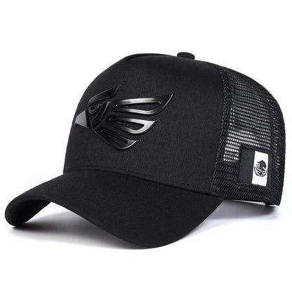 Unisex Mexican Eagle Label Baseball Net Caps Adjustable Casual Hats Spring and Summer Outdoor Sunscreen Hat