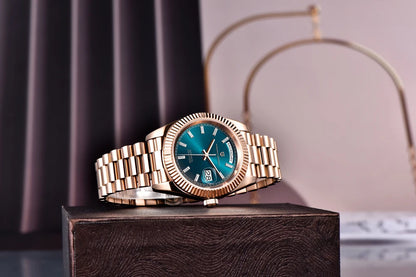 PAGANI DESIGN New DD36 Rose Gold Luxury Automatic Mechanical Watch For Men ST16 100M Waterproof AR Sapphire Glass Wristwatch Men