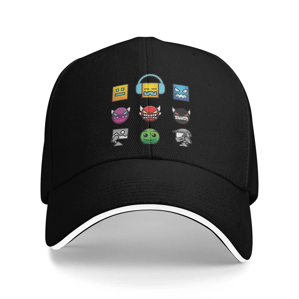 Casquette de baseball « Geometry Game Dash » décontractée, sans blocage, style « sandwich », pour hommes et femmes, respirante, adaptée aux activités sportives