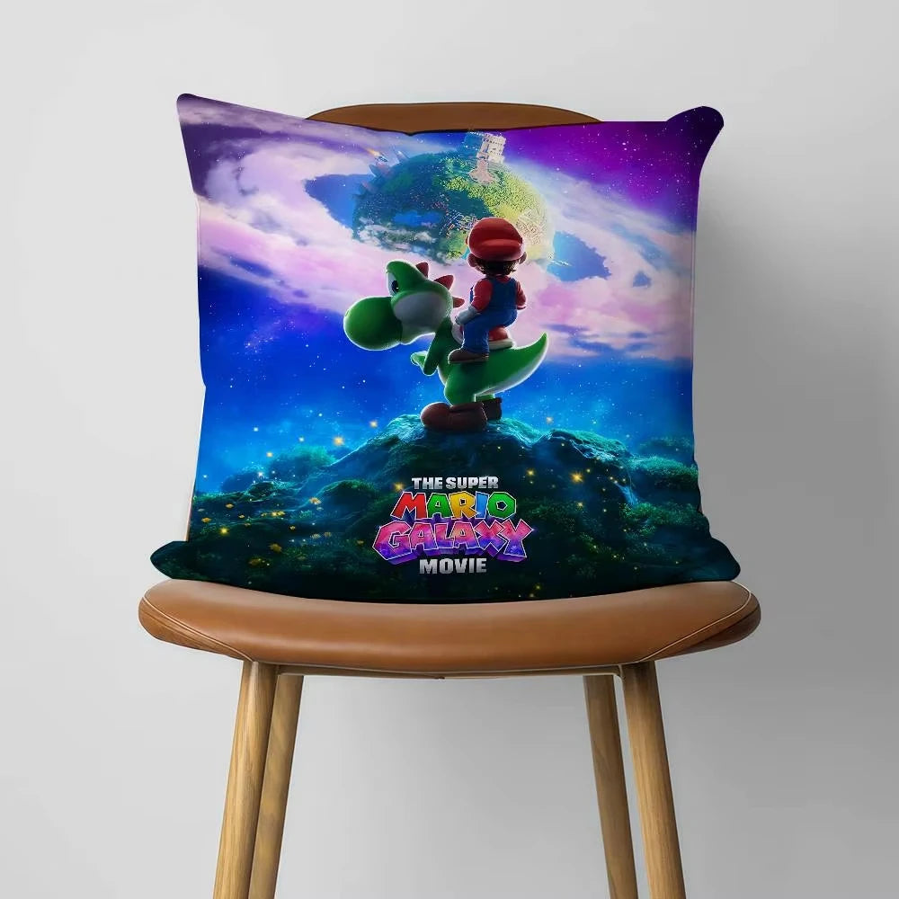 B-Bowser Princess D-Donkey Kong Pillow Case For Sofa Decor Car Office Room Printing Cushion Cover Decorations and Protector