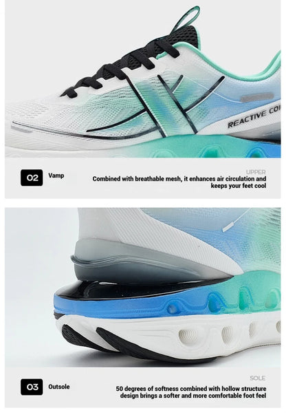 Xtep Reactive Coil 11.0 tenisice za trčanje za muškarce, ljetne sportske cipele s amortizacijom udaraca, povratnom energijom i mekim tenisicama 976219110026