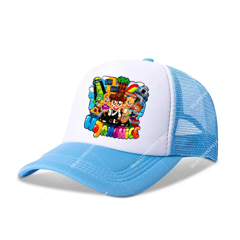 Wojans Team Baseball Cap Cartoon Anime Hot Game Printed Headwear Summer Adjustable Fashion Blue Sport Casual Hats Birthday Gift