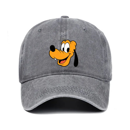 Unisex Vintage Washed Mickey Minnie Print Baseball Cap for Men Women Cartoon Trucker Hat Adjustable Snapback Casual Hip Hop Hat