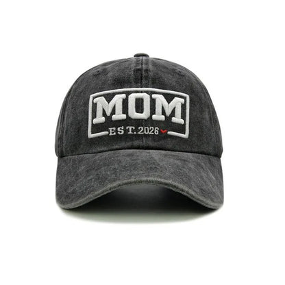 2pcs Retro Washed DAD MOM embroidery Embroidered Baseball Hat for women,Outdoor Sport Adjustable Sunshade breathable driver caps