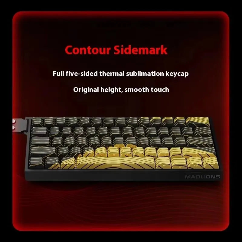 Madlions MAD 60/68 PRO Magnetic Switch Gaming Keyboard E-sport Custom Mechanical Aluminum Keyboard Ergonomics Accessories