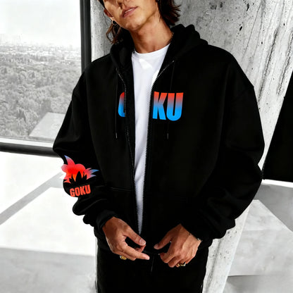 Unisex Dragon Ball Anime Hoodie Jacket Men Women Zip Up Sweatshirt Streetwear Casual Outerwear Spring Autumn Fashion Y2k Clothes