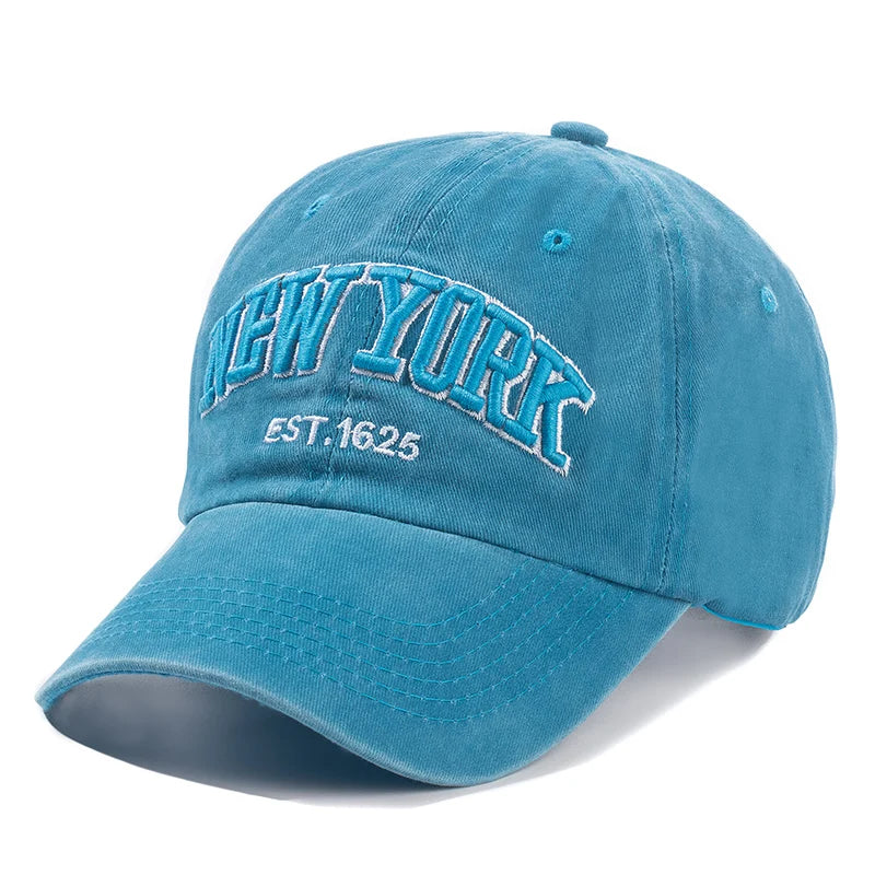 Czapka z pranej bawełny marki York dla mężczyzn i kobiet – czapki typu gorra, czapki snapback, czapki baseballowe, czapki przeciwsłoneczne, czapki typu dad hat, czapki outdoorowe