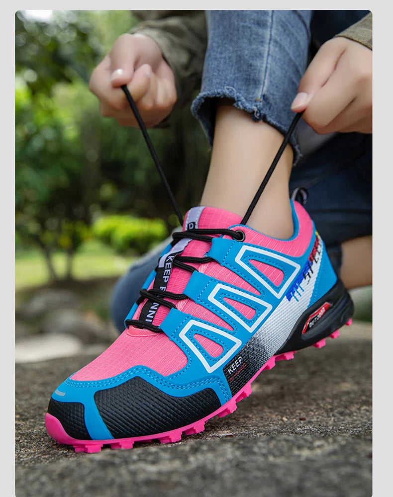 Women’s Waterproof Hiking Shoes Outdoor Sports Shoes Women’s Walking Travel Sports Shoes Bicycle Sports Shoes Running Sports Shoes