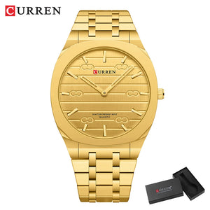 CURREN Top Luxury Brand Quartz Watch Men Stainless steel Strap Military Watches 30ATM Waterproof Wristwatch Relogio Masculino