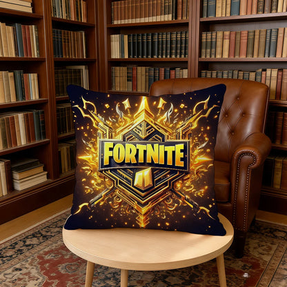 F-FORTNITE-ES Capa de almofada gaming para casa e escritório, presente de aniversário, macia e suave para a pele