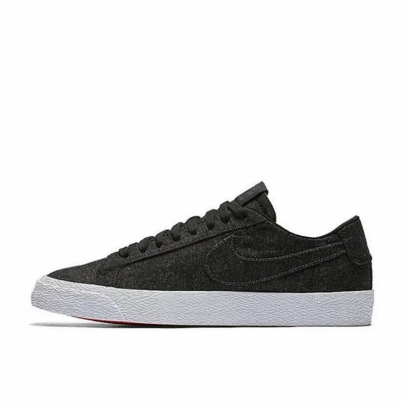 Nike Sb Blazer Zoom Sneakers, Stylish Retro Design, Non-Slip, Wear-Resistant, Breathable, Sporty, Casual, Comfortable, Versatile, Black Ah3370-001
