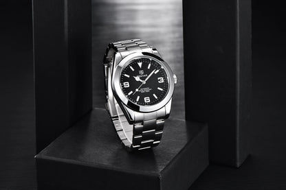 BENYAR 2025 Neue automatische mechanische Herrenuhr, Business-Sport-Luxus-Herrenuhr, 50M wasserdichte Uhr, Relogios Masculino