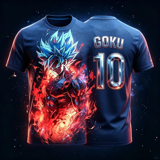 2026 Summer Dragon Ball Retro Fitness T-shirt Men's Oversized 3D Printed Short-sleeved Family Unisex Children's Sports Shirt