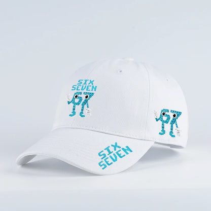 Casquette de baseball imprimée style cartoon rétro '67 - Casquette à visière plate ajustable - Casquette unisexe streetwear hip-hop - Casquette « Dad Hat »