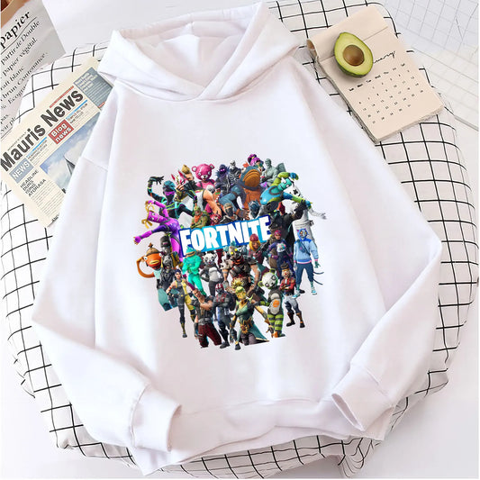 Fortnites Kids  Hooded Coats Anime Fortress Night Sweatshirts Game Spring Autumn Hoodies Sportwear Children Clothes Gift