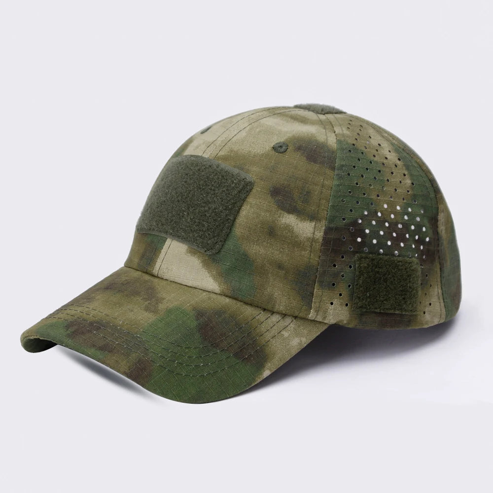 Breathable Camouflage Baseball Cap UV Sun Protection Hat for Outdoor Sports Fishing Camping Hiking Hunting