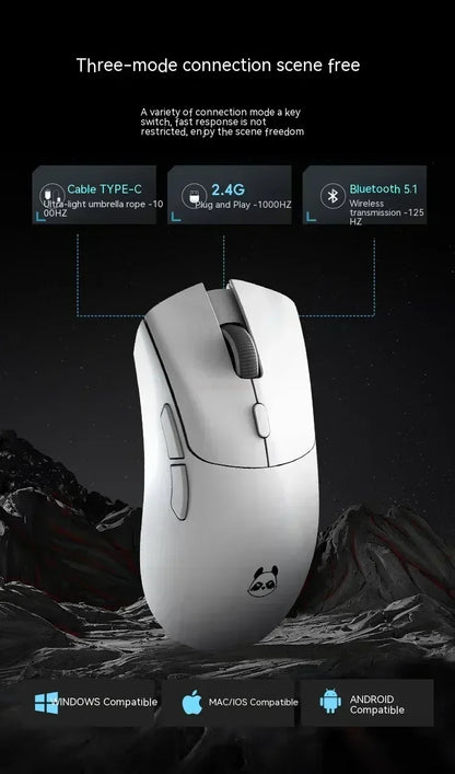 Metaphyuni Metapanda P1 Wireless Mouse P1 Pro Max Paw3395L ow Latency Lightweight E-Sports Gaming Mouse Ergonomics Pc Gamer Gift