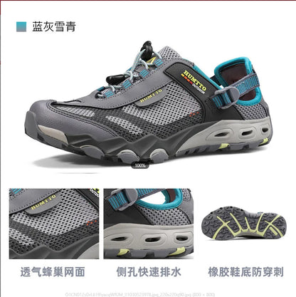 HUMTTO Scarpe da trekking outdoor e da guado da uomo, scarpe acquatiche in mesh traspirante ad asciugatura rapida, sneakers da acqua alla caviglia da donna antiscivolo