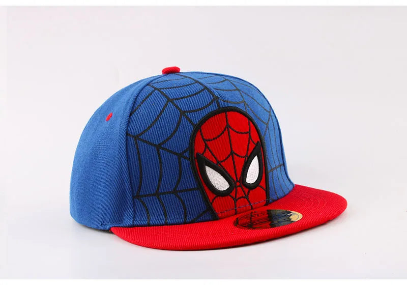 *2026 Anime Cartoon Spiderman Hats for Kids Toddler Baby Baseball Cap Spring Summer Children's Snapback Hip Hop Adjustable Caps