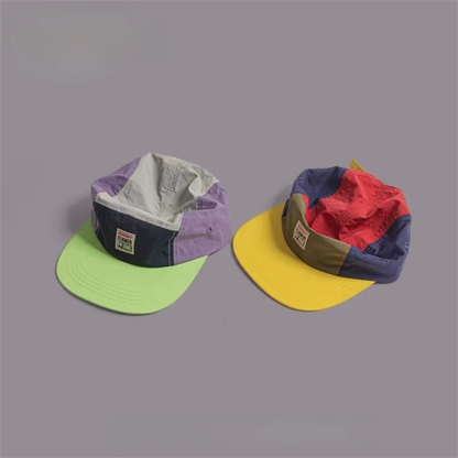 Retro Japanese Style Hip-hop Hats Thin 5 Panel Flat Brimmed Baseball Cap Breathable Quick-drying Sunscreen Hat Unisex