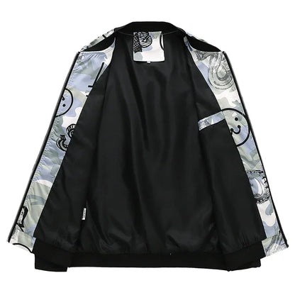 Spring new men's handsome colorful men's jacket, fashion casual youth Slim sports jacket, Asian size M-6XL