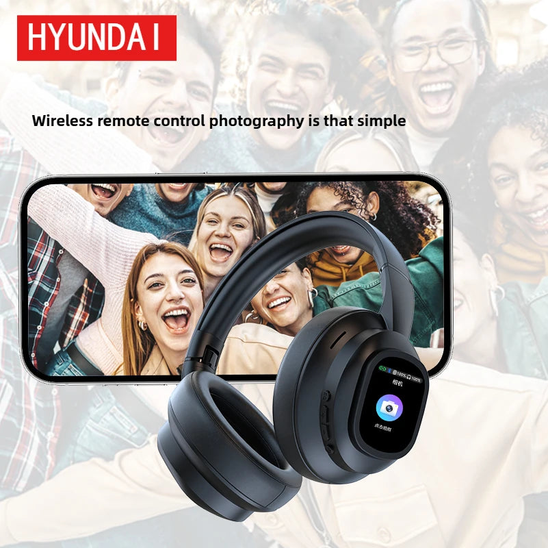 Auriculares HYUNDAI X1PRO inalámbricos Bluetooth 6.0 con traducción por IA – Más de 100 idiomas, control táctil, pantalla LED y cancelación de ruido