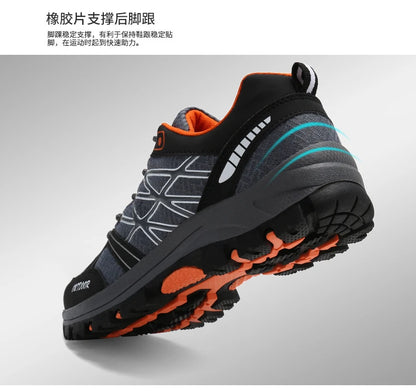 Marken-Wanderschuhe für Herren, atmungsaktive Mesh-Reiseschuhe, wasserdichte Outdoor-Schuhe für Jagd und Angeln, Berg-, Offroad-, Reit- und Sportschuhe