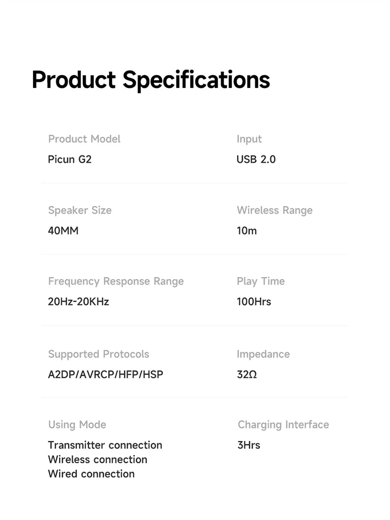 Auriculares gaming inalámbricos Picun G2 Bluetooth 5.3 – Sonido envolvente 7.1, auriculares gaming de baja latencia de 5ms con micrófono ENC para PC, PS5, PS4, Switch y móvil