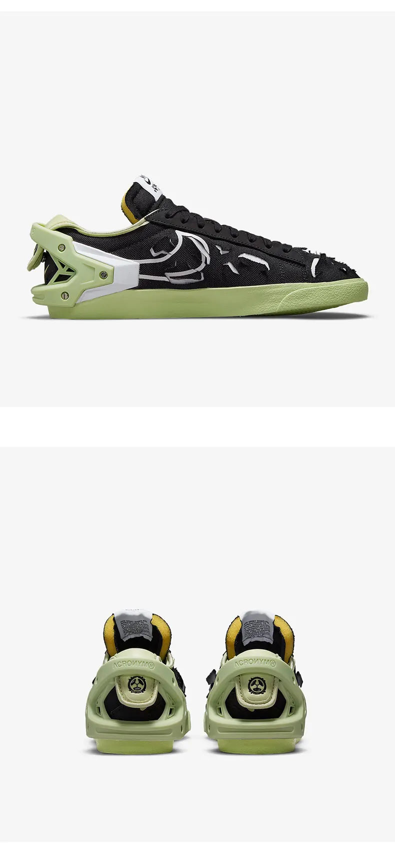 Nike Authentic Blazer Acronym Collaboration Unisex-Skateschuhe DO9373-001