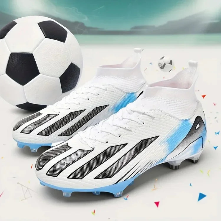 Fotbollsskor för män, New TF, sneakers för konstgräs och turf, ultralätta herrfotbollsskor, bekväma ankelhöga fotbollsskor för futsal och snabbt spel