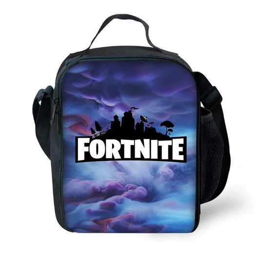 Child Insulated Large F-FortniteS Capacity Bag for Boy Hot Game Girl Student Outdoor Picnic Resuable Thermal Cooler Lunch Box