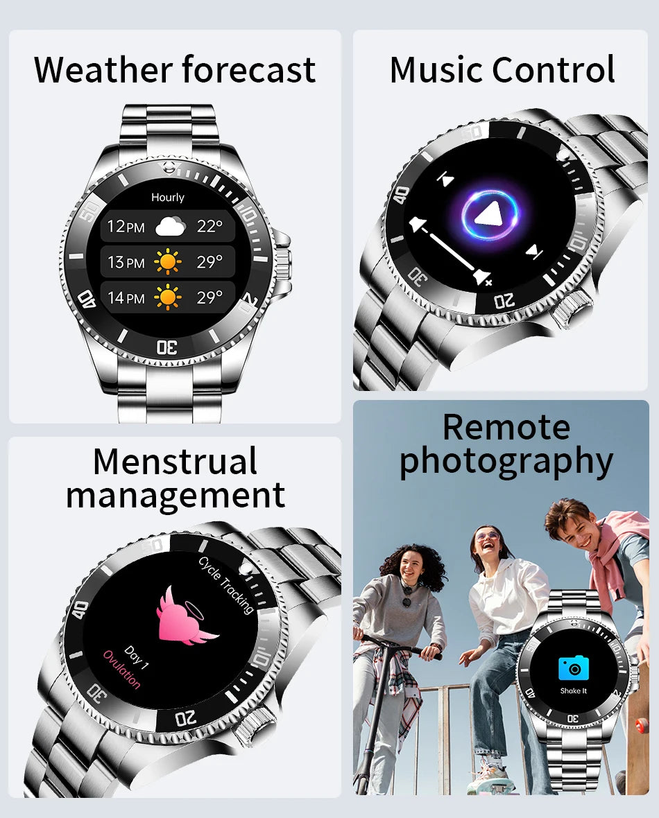 LIGE 2026 Smartwatch for Men  1.27" HD Display, Bluetooth Calling, IP68 Waterproof, Heart Rate & Fitness Monitor