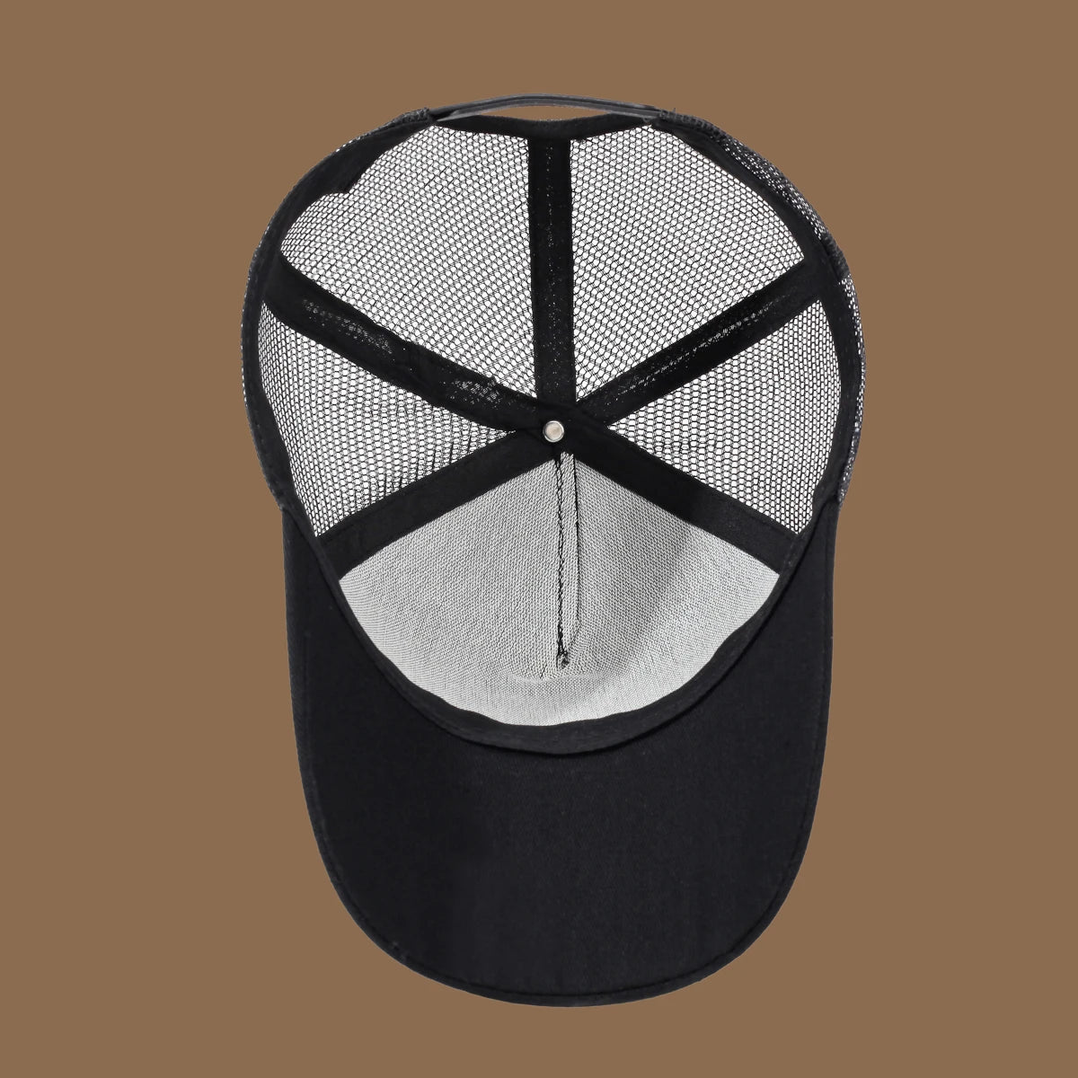Unisex Trucker Cap with Eagle Embroidery & Applique - Suitable for Daily Casual Wear, Sports and Sun Protection