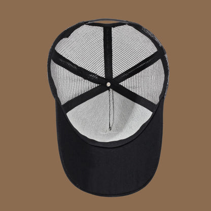 Unisex Trucker Cap with Eagle Embroidery & Applique - Suitable for Daily Casual Wear, Sports and Sun Protection