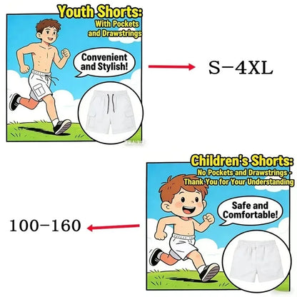 2026 Children's Boys and Girls Hedgehog Sonic Pajama Set Summer Sports Short Sleeved T-shirt+Shorts Cartoon Printed Home Clothes