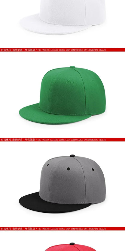 Big Bone Man Plus Size Baseball Caps Adult Flat Peak Hip Hop Fitted Hat Men Women Large hats Snapback Cap size 6 3/4 to 8
