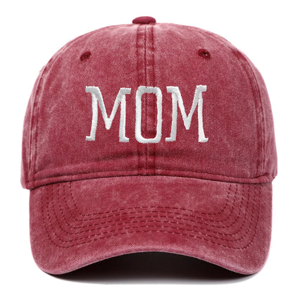 Mom and Dad Embroidered Baseball Hat Retro Sports Running Sunscreen Leisure Daily Versatile Travel Duck Tongue Hat