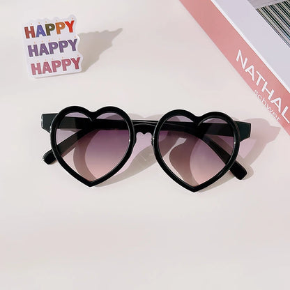 New Kids Cartoon Heart Sunflower Fruit Rabbit Ears Sunglasses Girls Boy Children Outdoor Round Polarized UV400 Sun Glasses